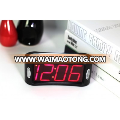 1.8" big red LED alarm clock with snooze light