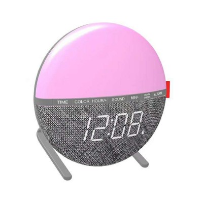 Fancy Smart kid Ocean Sounds Moon Lamp Wake Up Light LED Alarm Clock